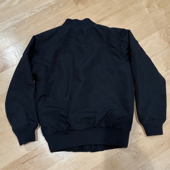 Old Navy Black Full Zip Bomber Jacket Boys Size Small 6-7 - Picture 4 of 5